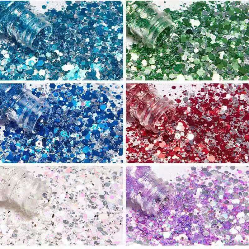 24pcs Galaxy Chunky Glitter