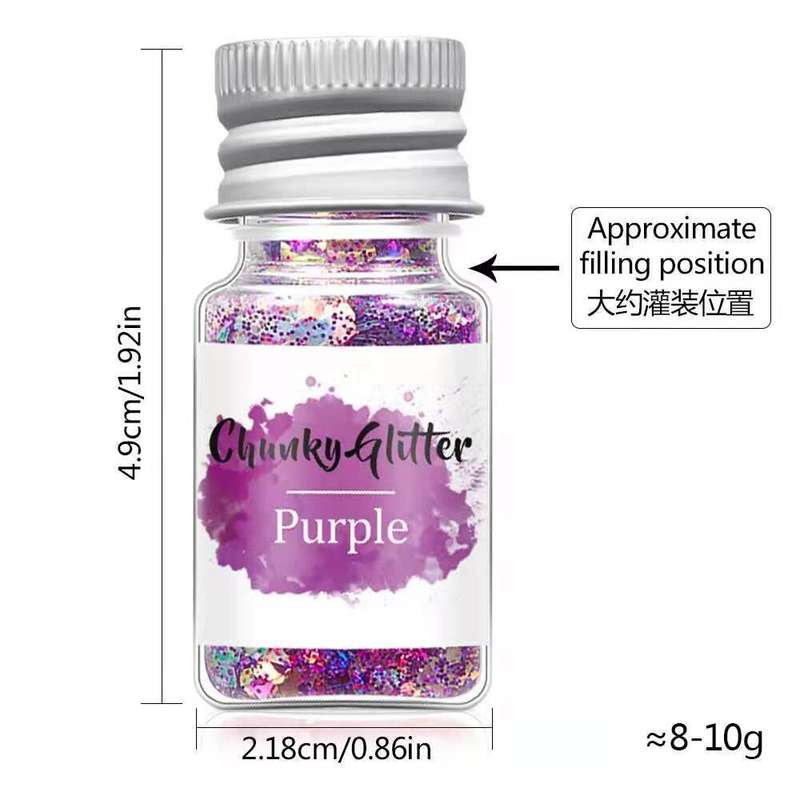 24pcs Galaxy Chunky Glitter
