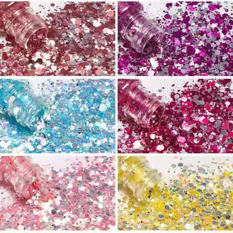 24pcs Galaxy Chunky Glitter