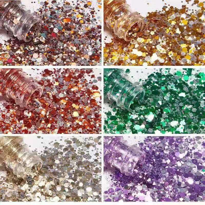 24pcs Galaxy Chunky Glitter