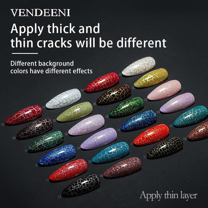 Crack Vendeeni Gel Polish 15ml MESSAGE NUMBER OF COLOR