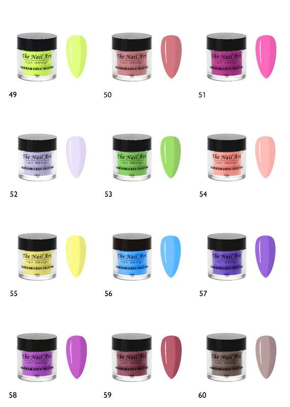 10ml Color Acrylic Powder message number