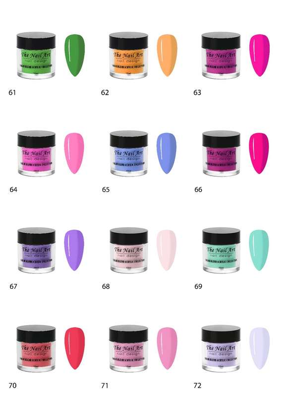 10ml Color Acrylic Powder message number