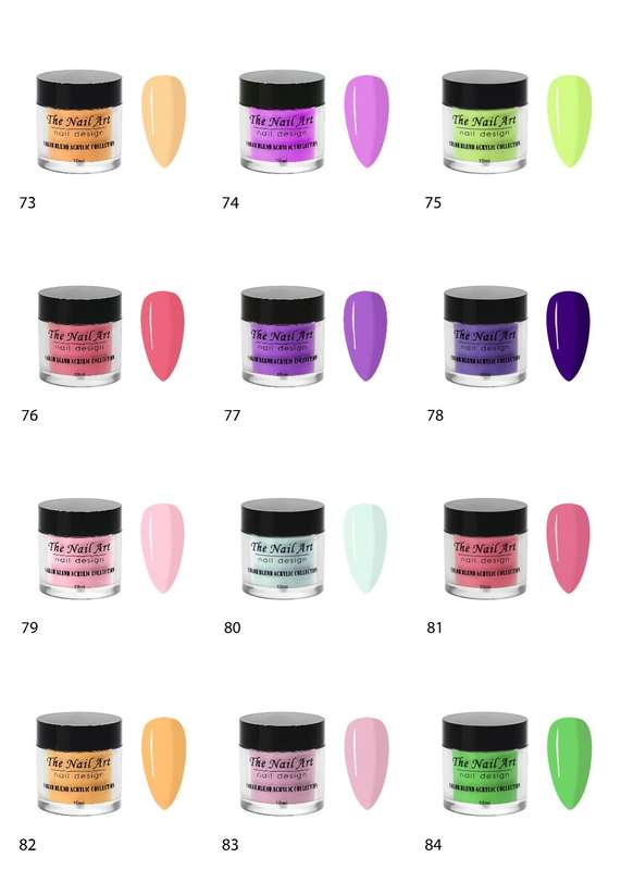 10ml Color Acrylic Powder message number