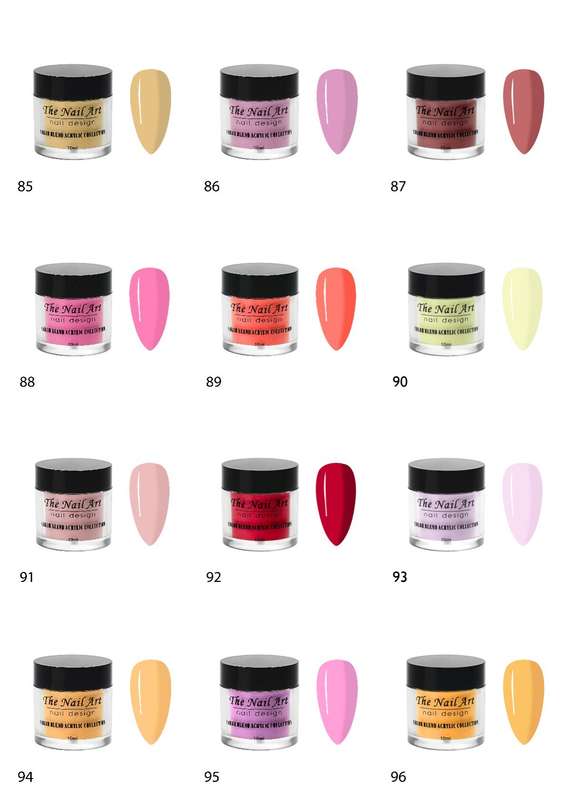 10ml Color Acrylic Powder message number