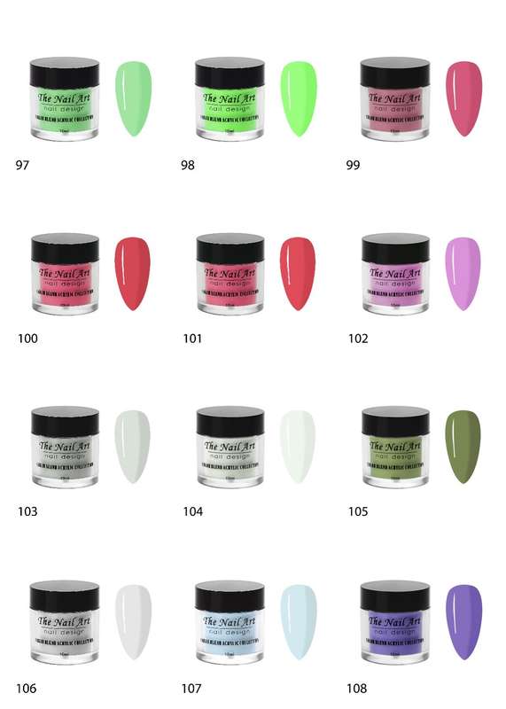 10ml Color Acrylic Powder message number