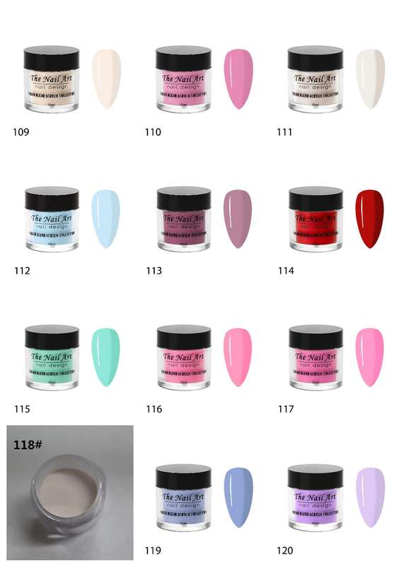 10ml Color Acrylic Powder message number