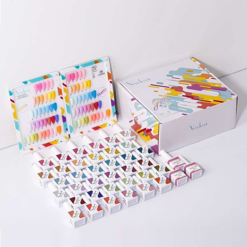 Vendeeni 36 Colors + 3 Gel with classic color chart Set 2