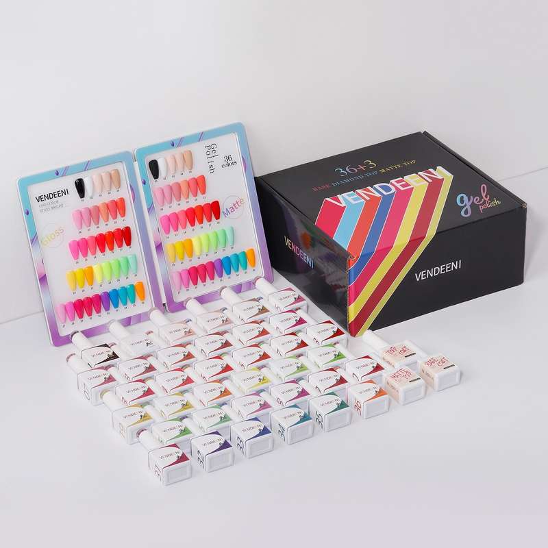 Vendeeni 36 Colors + 3 Gel with classic color chart Set 3