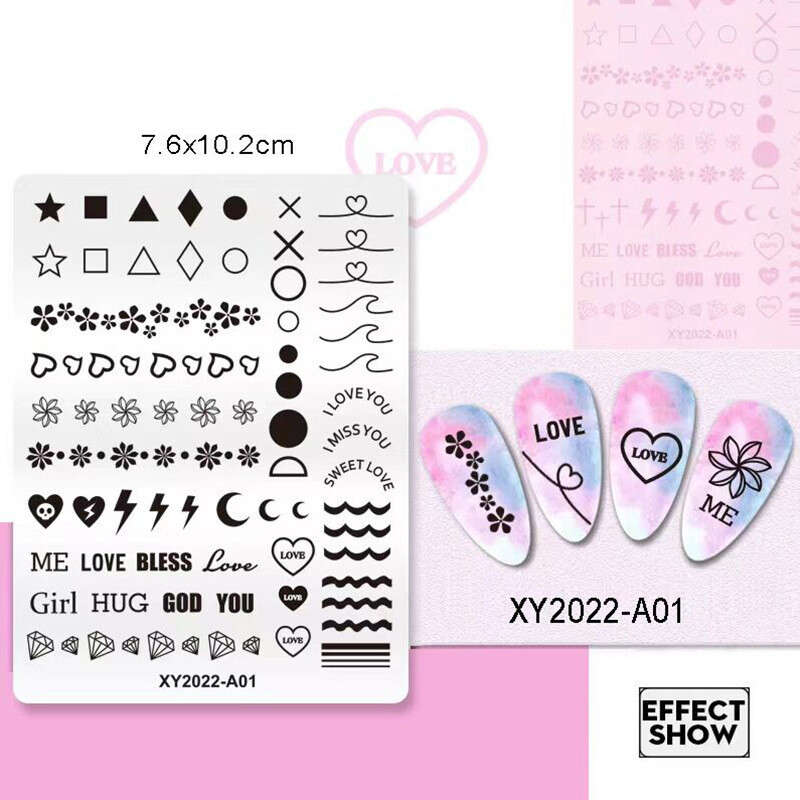 XY2022 Stamping Plate message number