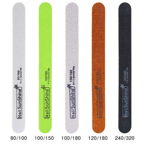 Wooden Filer 1mm 50pcs  Green 100/150