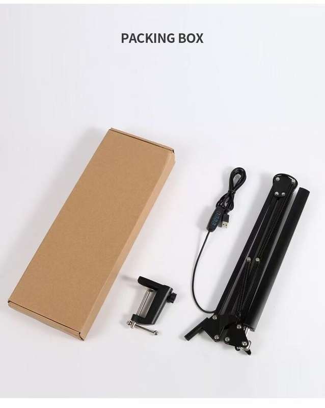 FX309 LED Desk Table lamp 10W USB Cable white