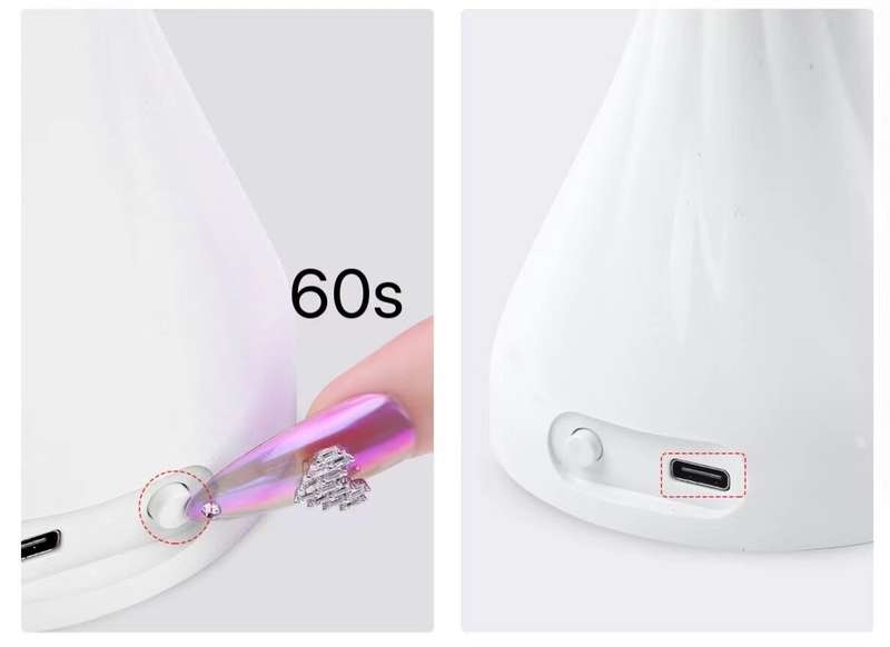Rechargeable UV&LED Rose lamp 18W ( USB Cable ) pink