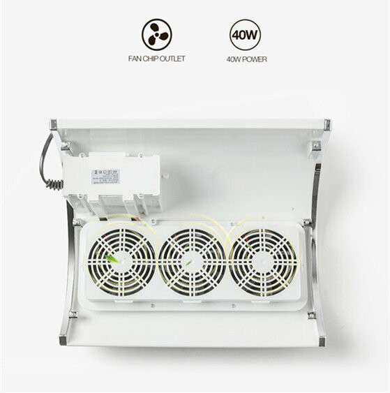 Electric nail drill nail table dust collector /nail dust vacuum cleaner 3 Fans with 2 dust collector