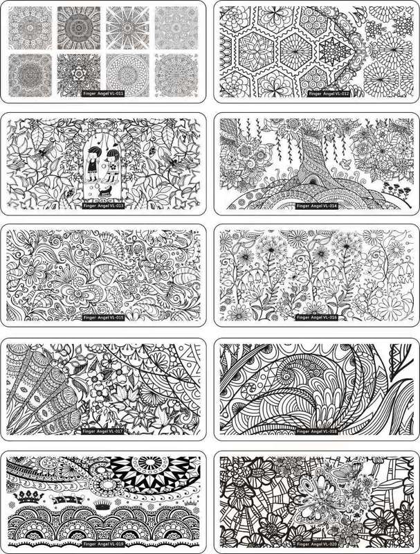 Nail Stamping Metal Plate - VL message number