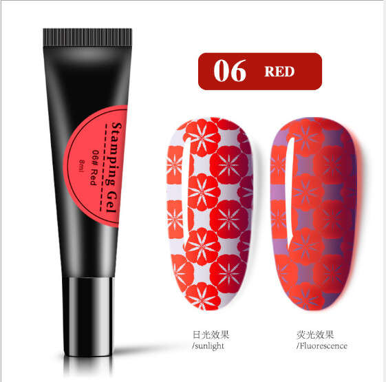 Glow in the dark Stamping Gel 8ml message number