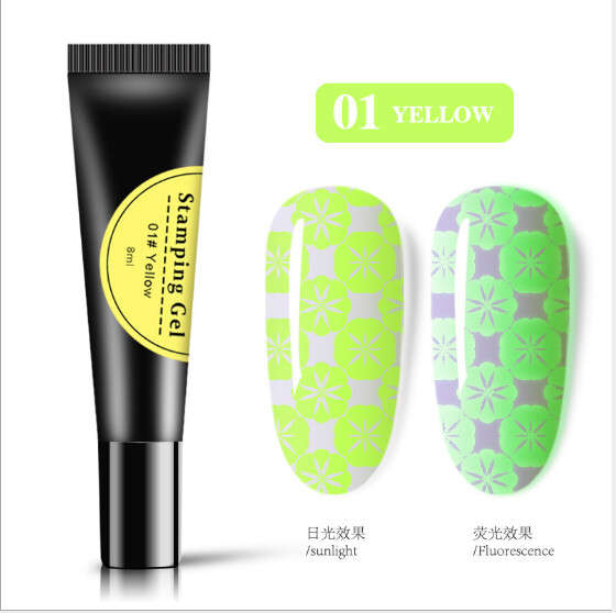 Glow in the dark Stamping Gel 8ml message number