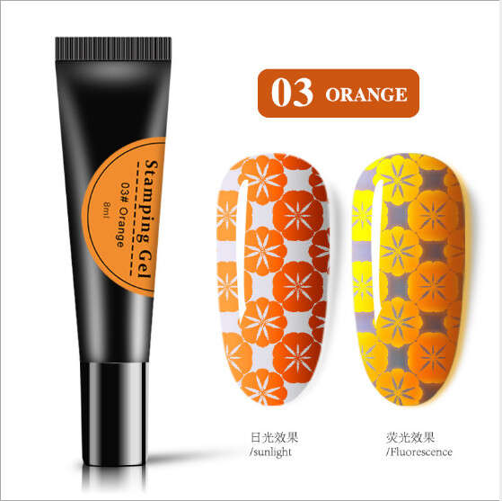 Glow in the dark Stamping Gel 8ml message number