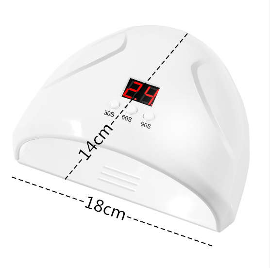 2in1 Dazzle 36W UV&LED Lamp USB Cable ( 12 LED Beads ) white