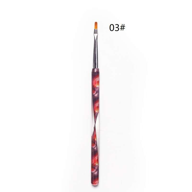 Nail art brush - mixed styles message Brush number