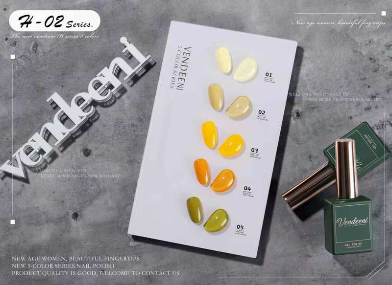 Crazy Promotion - Vendeeni UV/LED Gel Polish 15ml H02 5pcs/Set