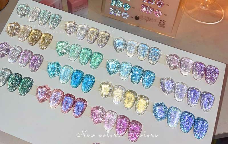 Vendeeni F21 Reflective Glitter Sparkling Diamond Gel Polish 15ml - 7