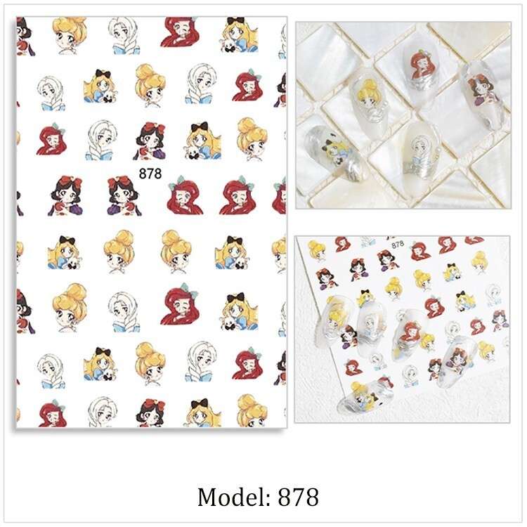 Nail Sticker - JO878 Princess