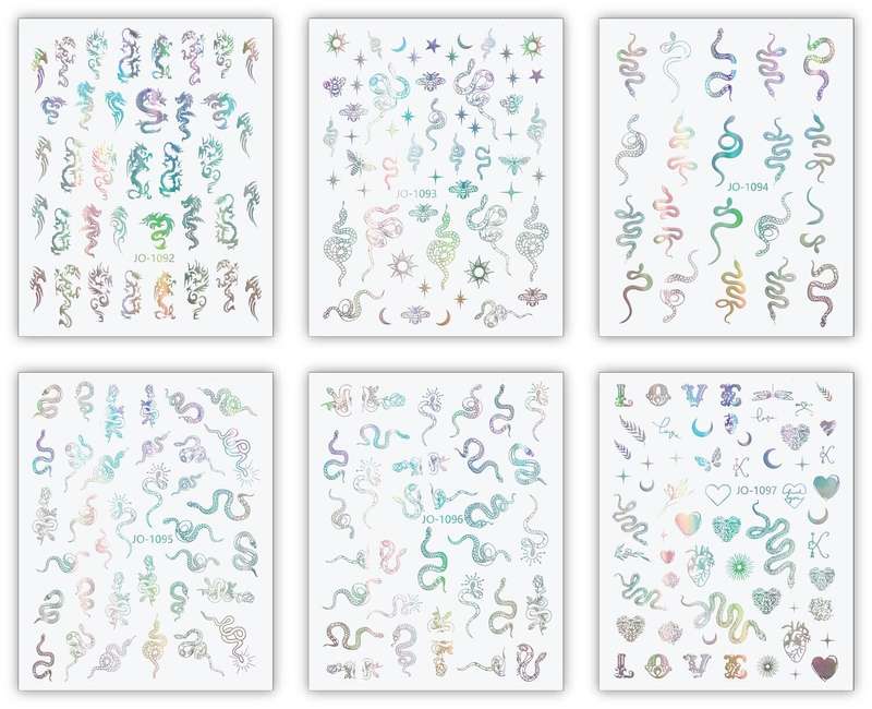 Nail Sticker - Snake Sticker message number