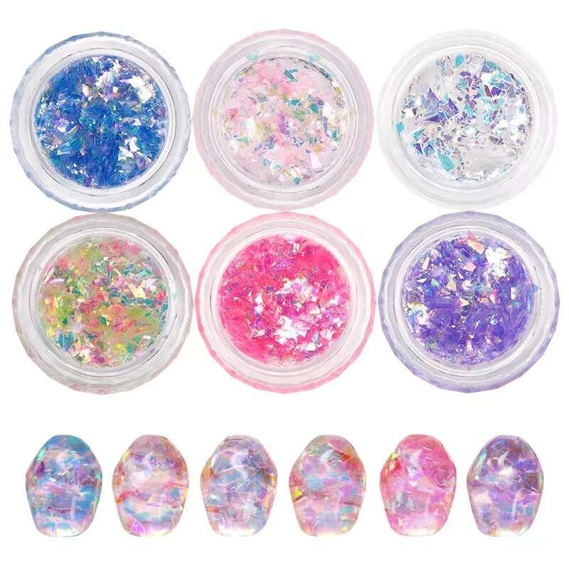 Chip Chip Nail Decoration 6 colours/ Set