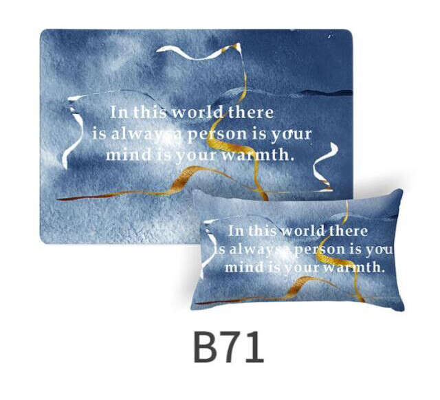HAND PILLOW + MAT 2PCS message number