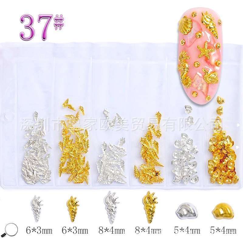 6 Grids Metal Rhinestone message number