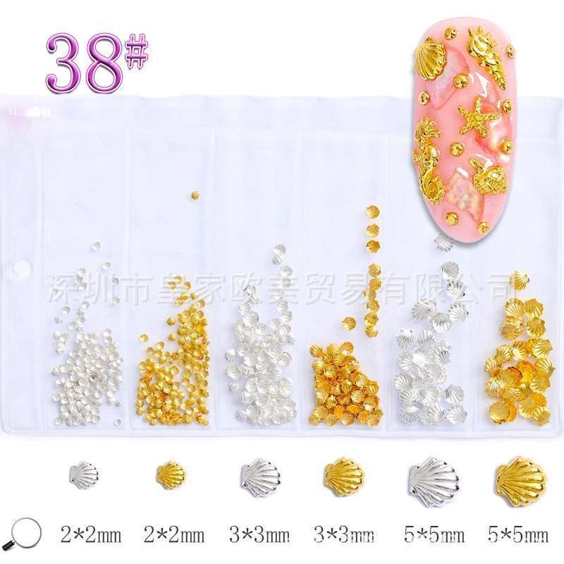 6 Grids Metal Rhinestone message number