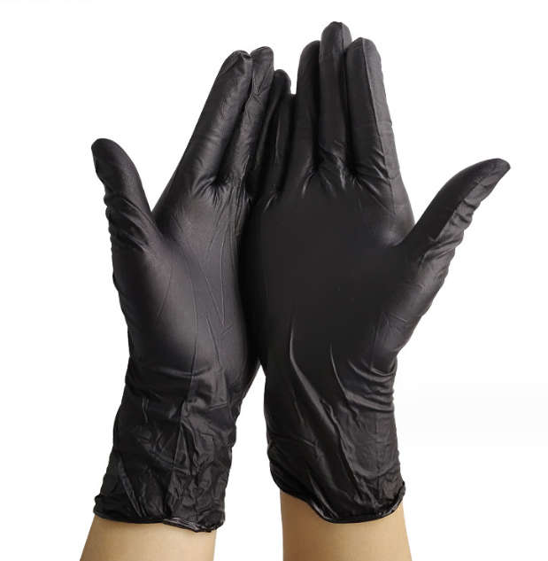 Black Gloves 50 Pairs (plastic packaging)