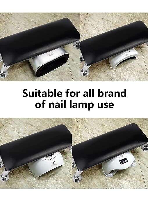 Nail Arm Rest for Acrylic Nails, Microfiber Leather Nail Hand Rest Cushion for Nails, message color
