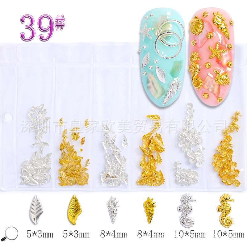 6 Grids Metal Rhinestone message number