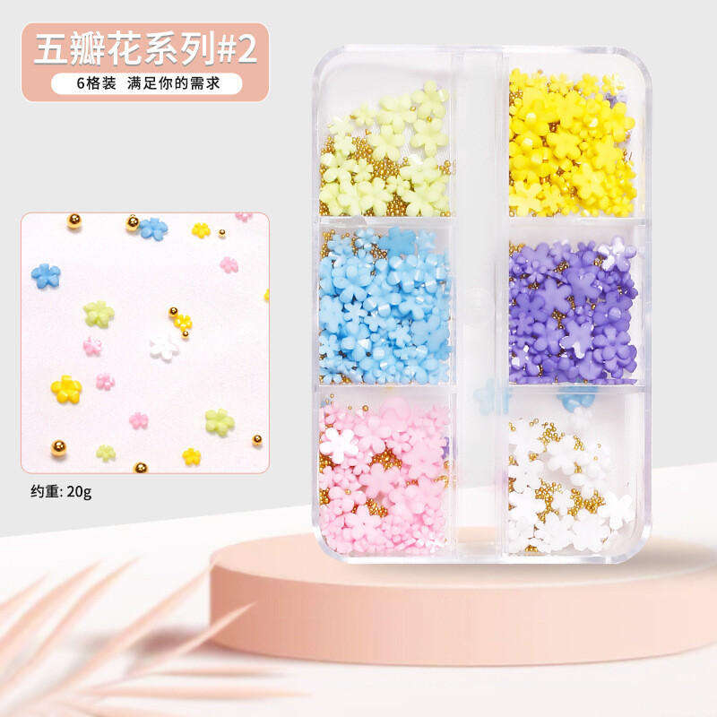 3D 5 Petal Flowers - 6 colours