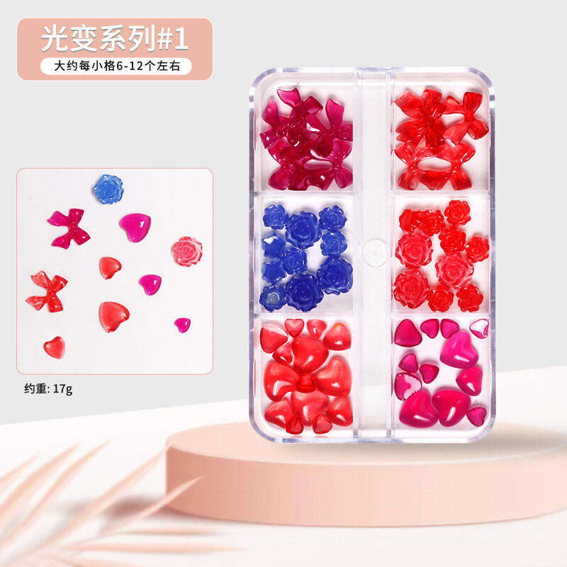 3D Light Colour Change Nail Decoration