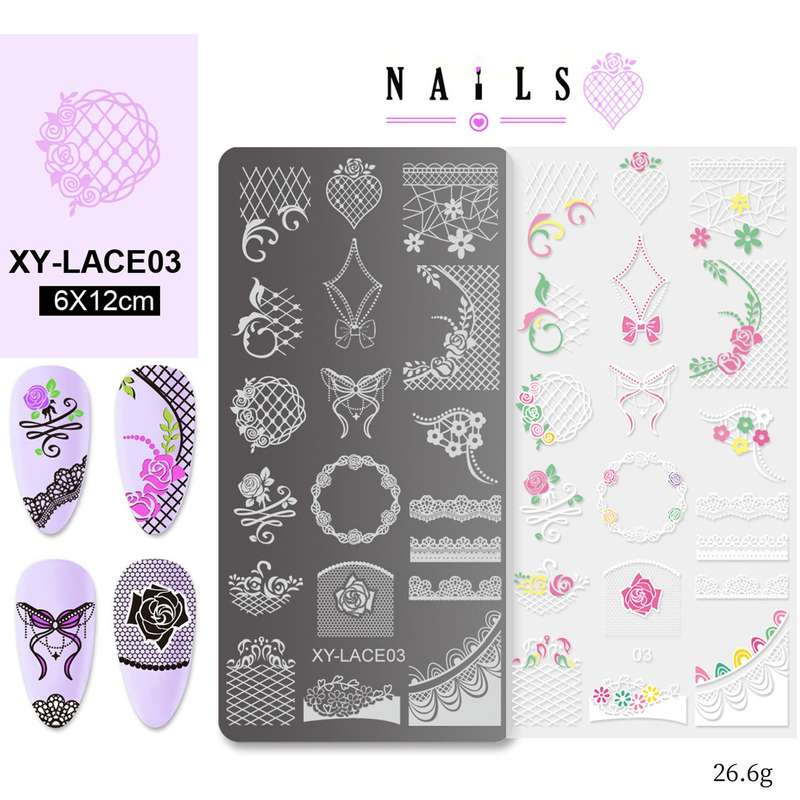 XY-Lace Stamping Plate -  XY-Lace03