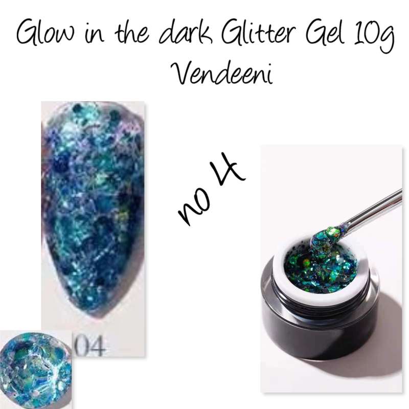 Glow in the dark Glitter Gel 10g  no 4