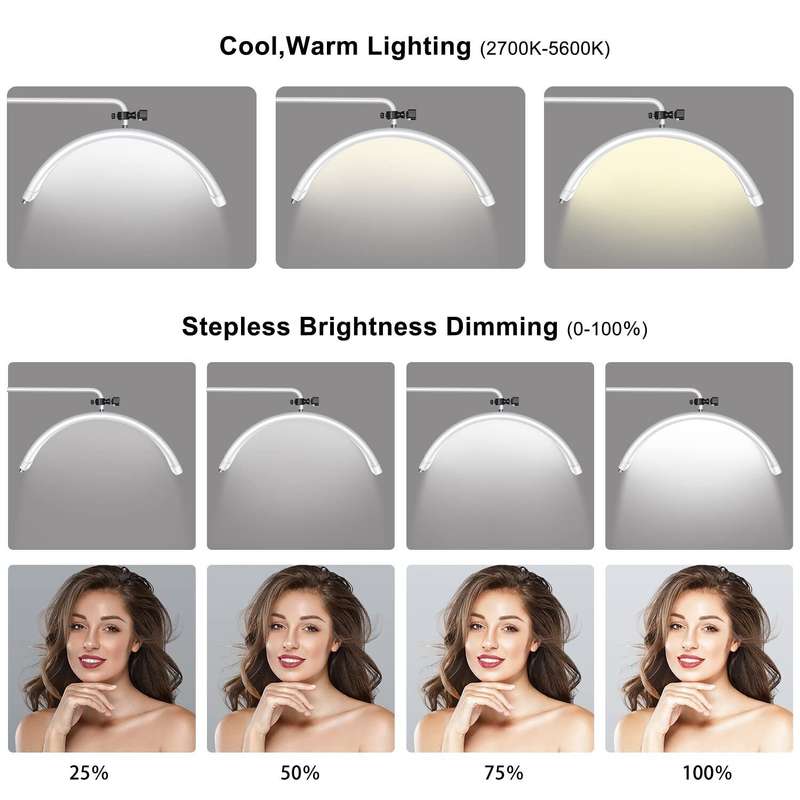 LED Moon Lamp BLACK 23 inches