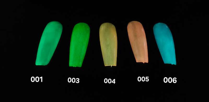 AS Gel Polish - Glow in the dark message number