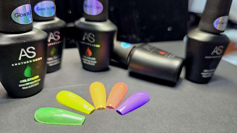 AS Gel Polish - Glow in the dark message number