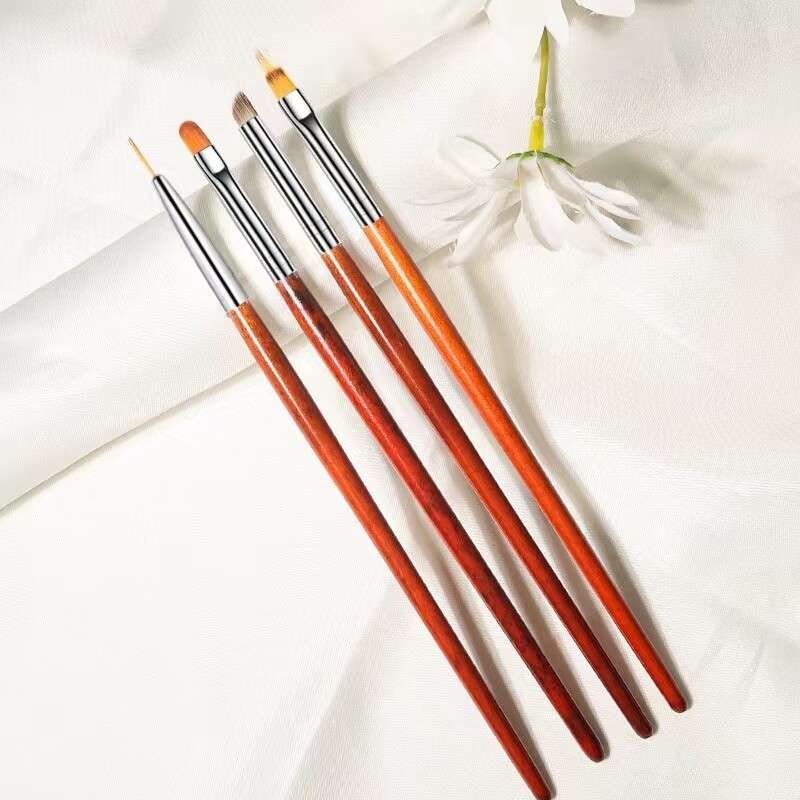 4pcs Wood Manicure Brush
