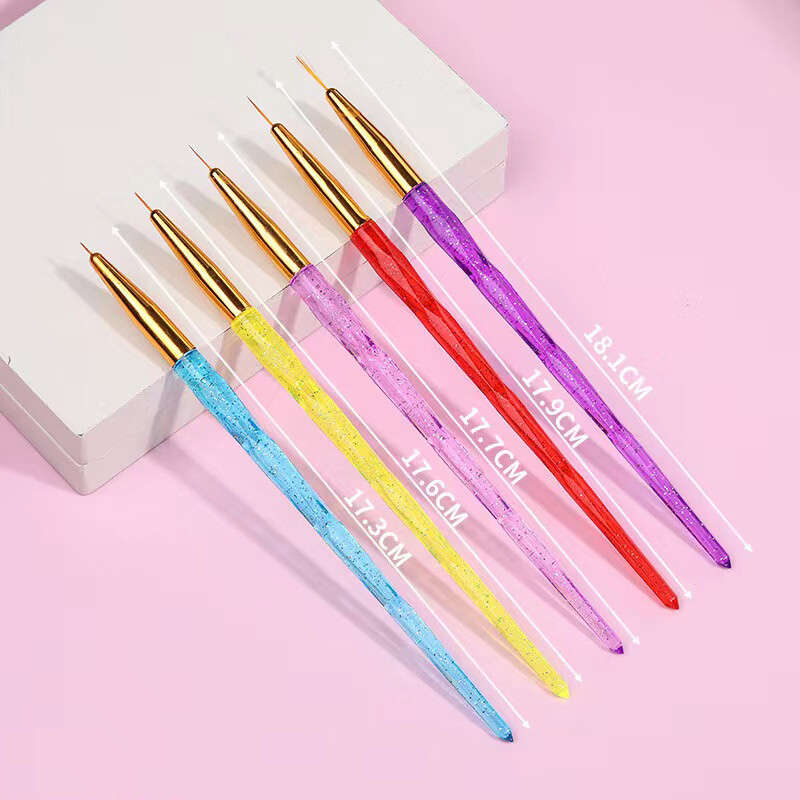5pcs Diamond-Shaped Striping Brush