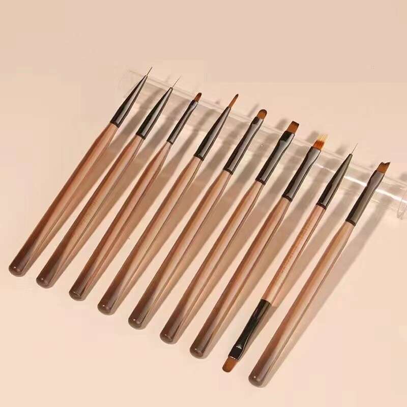 9pcs Brown Manicure Set