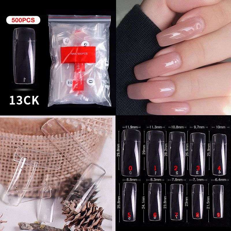 13# Half moon Nail Tips ( 500pcs/Packet )