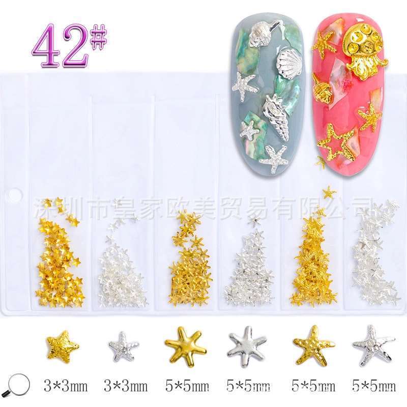 6 Grids Metal Rhinestone message number