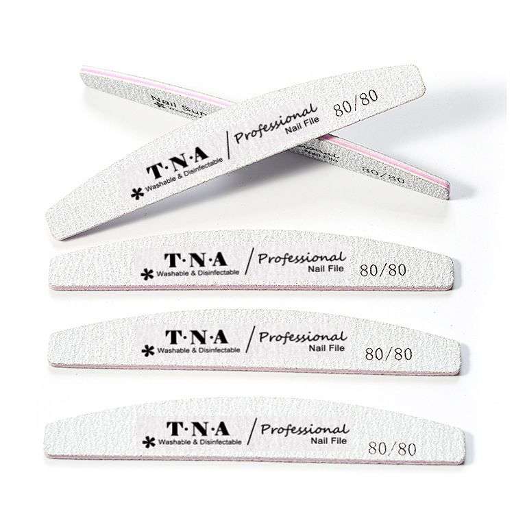 TNA Halfmoon Nail Filer 80/80 25pcs
