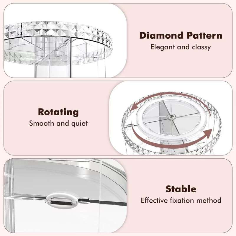 Make up Tray - Diamond Texture