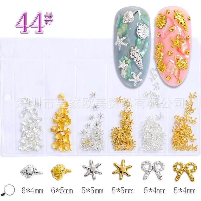 6 Grids Metal Rhinestone message number